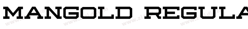 Mangold Regular字体转换